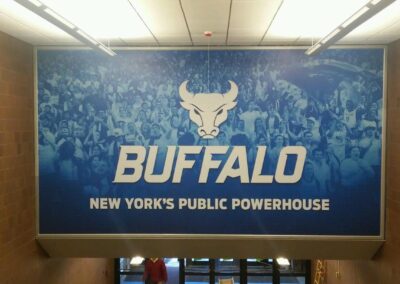 University of Buffalo Banner Frame display