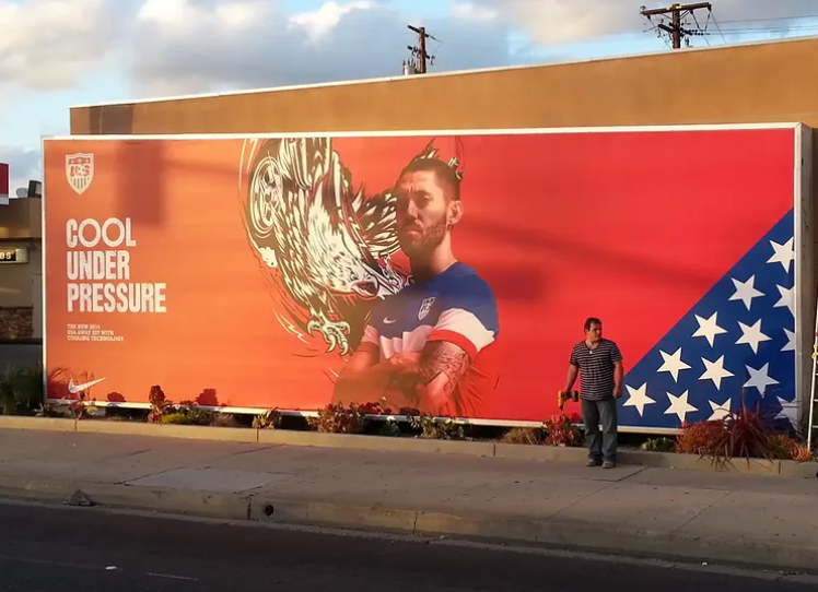 World Cup Billboard made with Banner Frames