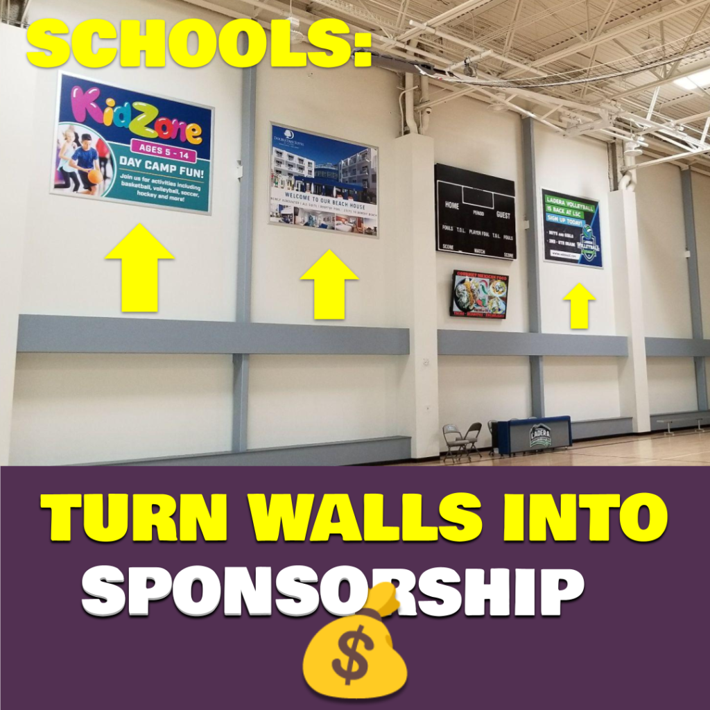 School Banner Frame Sponsorship

